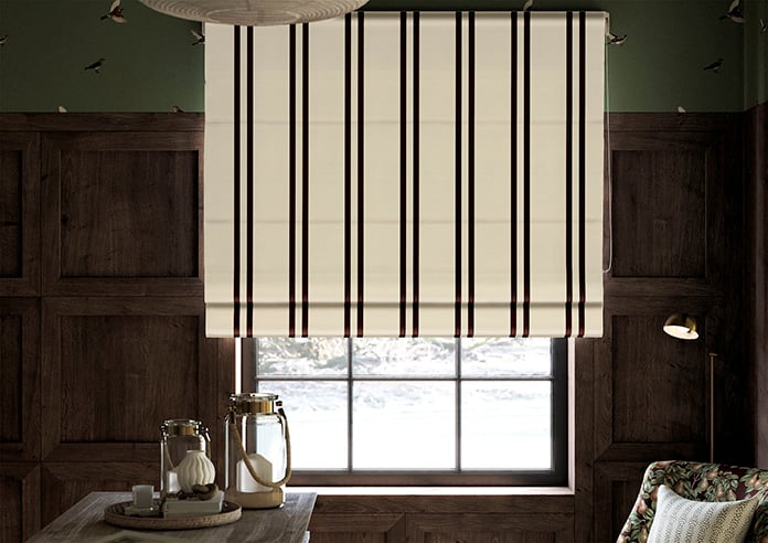 Winnies Stripe, Russet - Roman Blind - Image 3